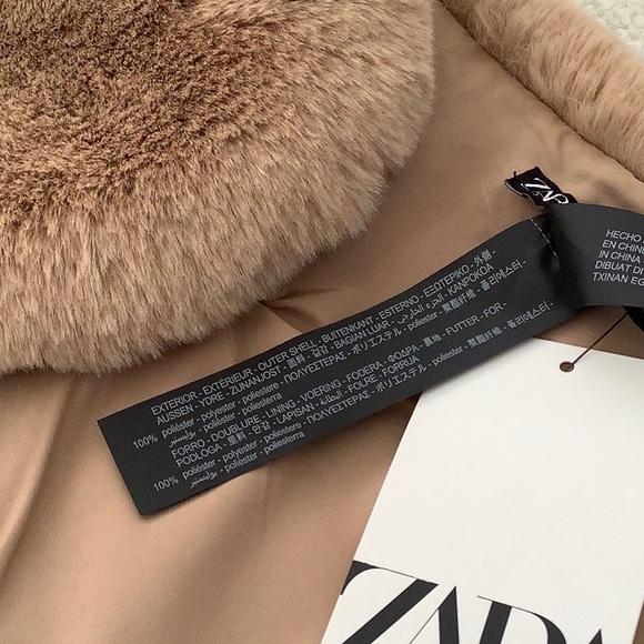 🆕 ZARA Plushy Faux Fur Stole Scarf Wrap - Picture 5 of 7